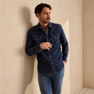 Tecovas Denim Pearl Snap Shirt